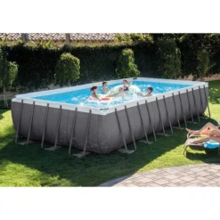 Intex Ultra Frame XTR Pool - 732 X 366 X 132 Cm - Met Zandfilterpomp En Accessoires -EXIT TOYS Winkel 26362 in use