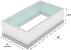 Polystyreen Zwembad Blokkenset High Density - 6,00 X 3,00 X 1,50 M -EXIT TOYS Winkel 600x300 zij ps80 size 1