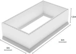 Polystyreen Zwembad Blokkenset - 6,00 X 3,00 X 1,50 M -EXIT TOYS Winkel 600x300 zij size
