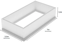 Polystyreen Zwembad Blokkenset - 7,00 X 3,50 X 1,50 M 7 Polystyreen Zwembad Blokkenset - 7,00 X 3,50 X 1,50 M -EXIT TOYS Winkel 700x350 zij size