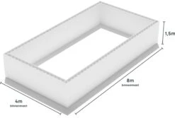 Polystyreen Zwembad Blokkenset - 8,00 X 4,00 X 1,50 M 7 Polystyreen Zwembad Blokkenset - 8,00 X 4,00 X 1,50 M -EXIT TOYS Winkel 800x400 zij size