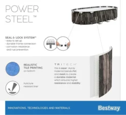 Bestway Power Steel Oval Zwembad - 610 X 366 X 122 Cm - Met Filterpomp En Accessoires -EXIT TOYS Winkel 900 989 5611r 02 power steel