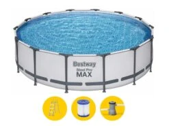Bestway Steel Pro MAX Zwembad - 366 X 100 Cm - Met Filterpomp En Accessoires