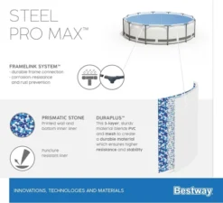 Bestway Steel Pro MAX Zwembad - 427 X 107 Cm - Met Filterpomp En Accessoires -EXIT TOYS Winkel bestway steel pro max zwembad 427 x 107 cm set 19