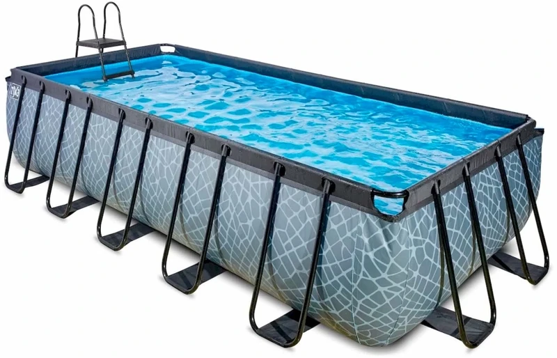 EXIT TOYS EXIT Stone Zwembad - 540 X 250 X 122 Cm - Met Zandfilterpomp En Trap 1 EXIT TOYS EXIT Stone Zwembad - 540 X 250 X 122 Cm - Met Zandfilterpomp En Trap